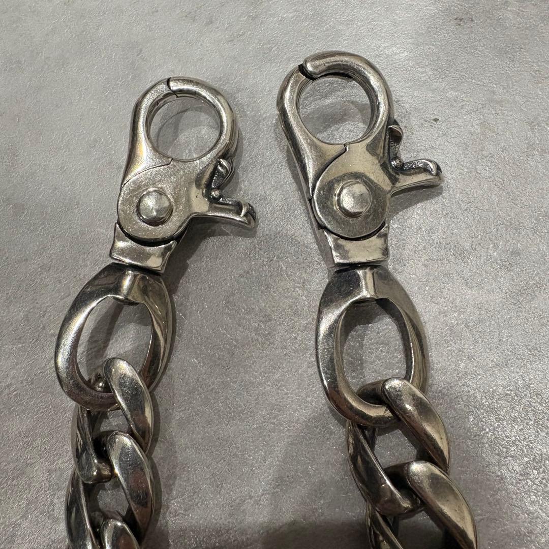 シルバー925刻印　クラシックウォレットチェーン