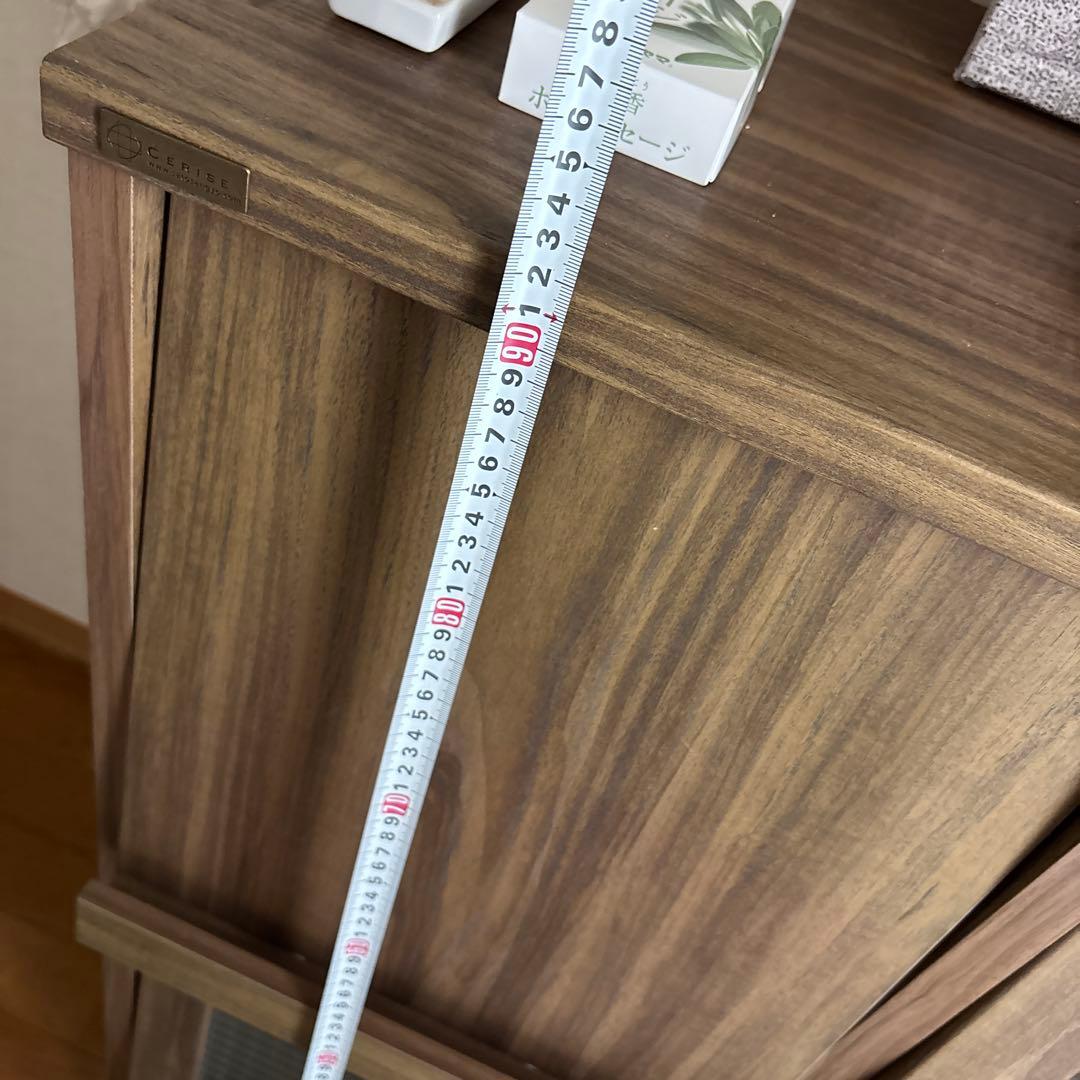 ブラウン木製マガジンラック 中型