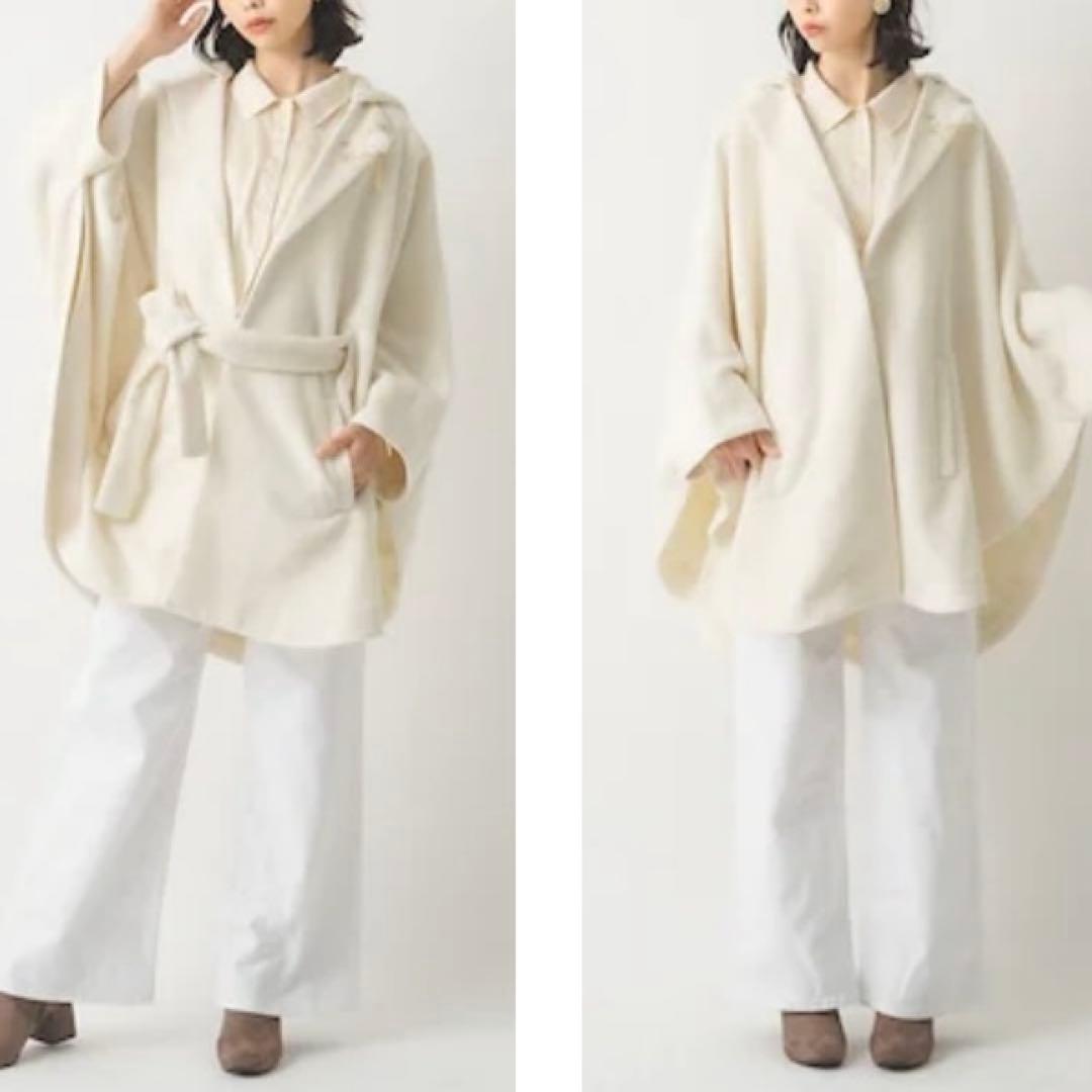 ほぼ新品 完売 刀剣乱舞 鶴丸国永 フード付き ポンチョ コート ベルト ファー