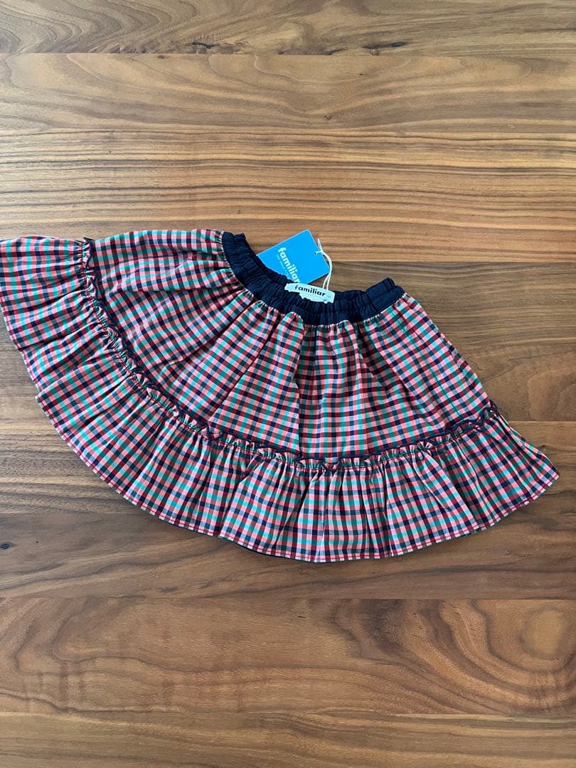 【新品】familiar スカート　リバーシブル サイズ90cm XX