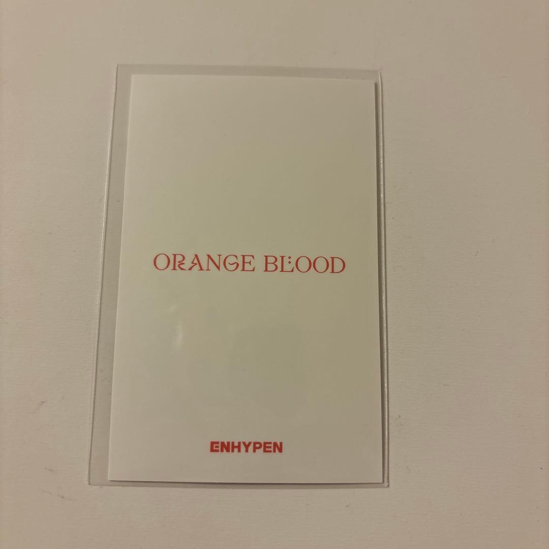 ENHYPEN ORANGE BLOOD 抽選イベントトレカ ジョンウォン