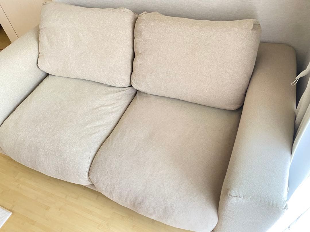 無印良品 ソファ ２シーター フェザー ポケットコイル