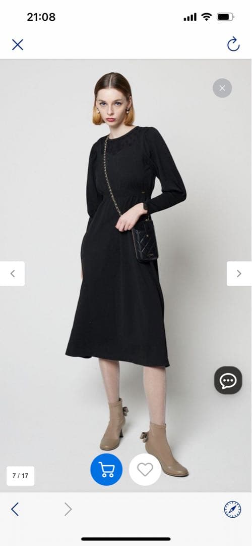 TOCCA【洗える！】RAINY NIGHT ニットドレス