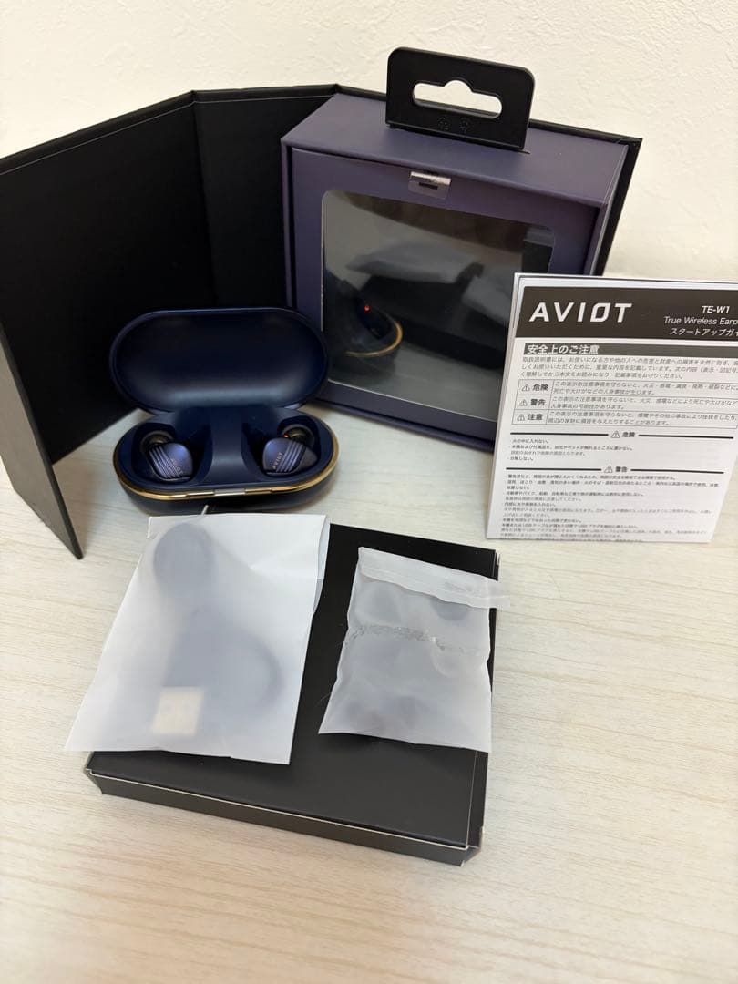 AVIO T TE-W1 ワイヤレスイヤホン ネイビー