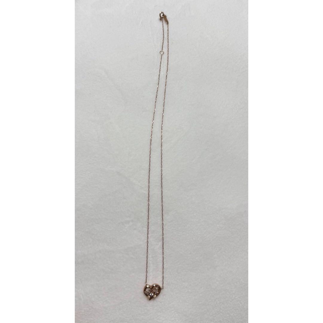 4℃ 2016クリスマス限定 ピンクゴールドネックレス　10k