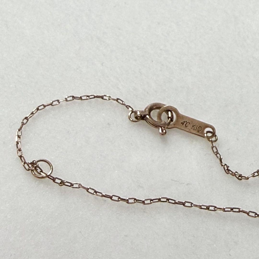 4℃ 2016クリスマス限定 ピンクゴールドネックレス　10k