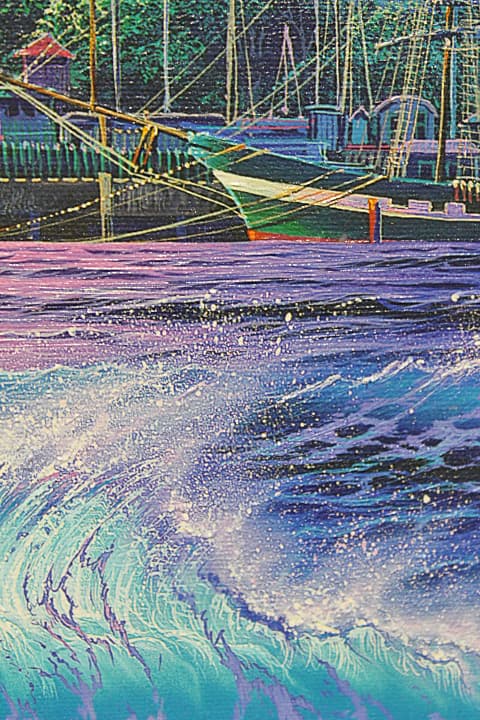 ラッセン【ラハイナ シンフォニー】ミクスドメディア キャンバスエディション