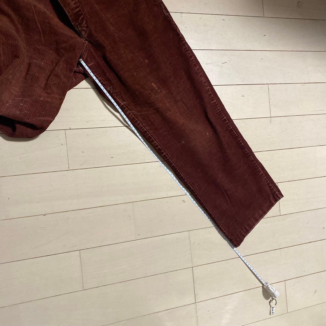 j*3様 dickies アルミジップ　 ボルドー　コーデュロイ パンツ　〜80