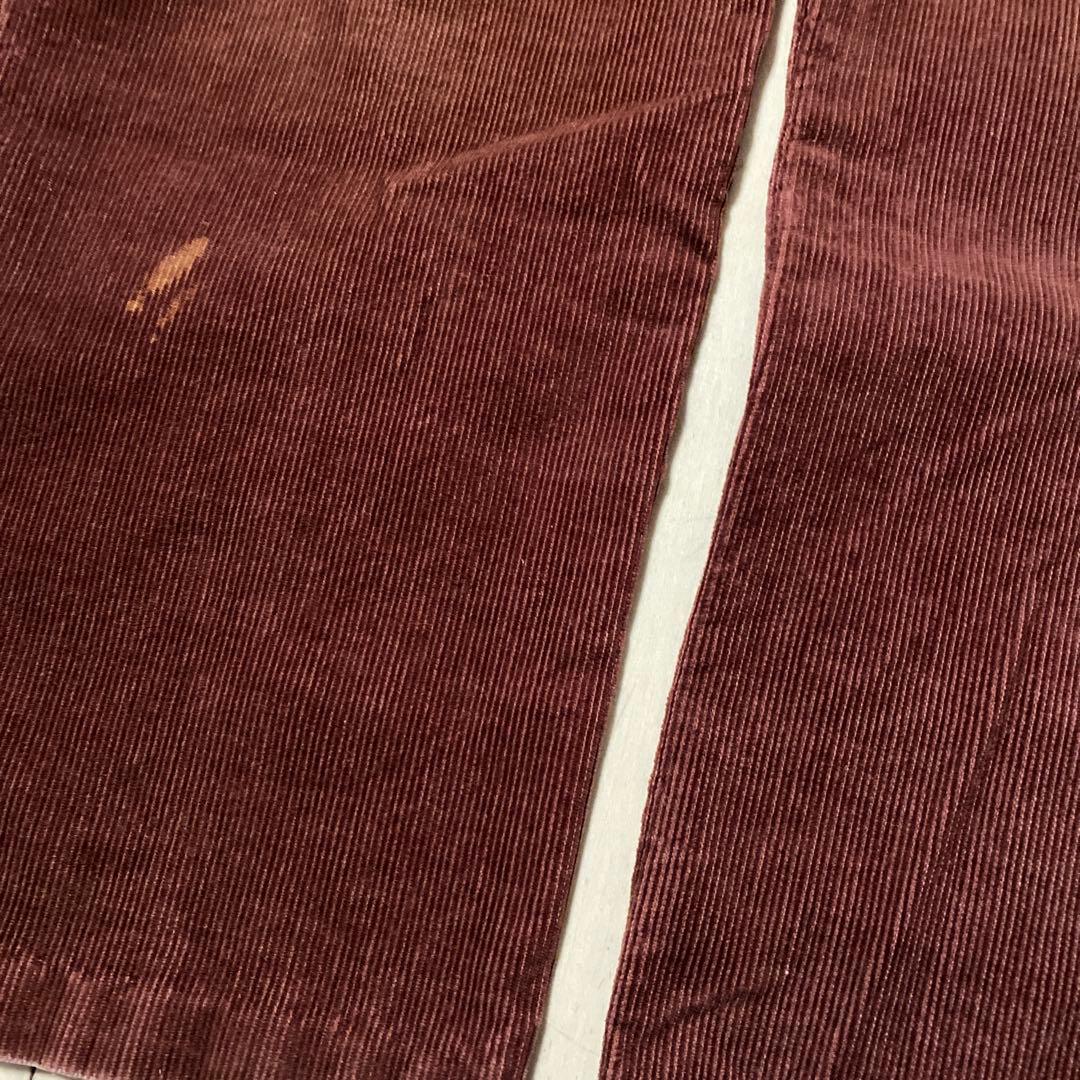 j*3様 dickies アルミジップ　 ボルドー　コーデュロイ パンツ　〜80