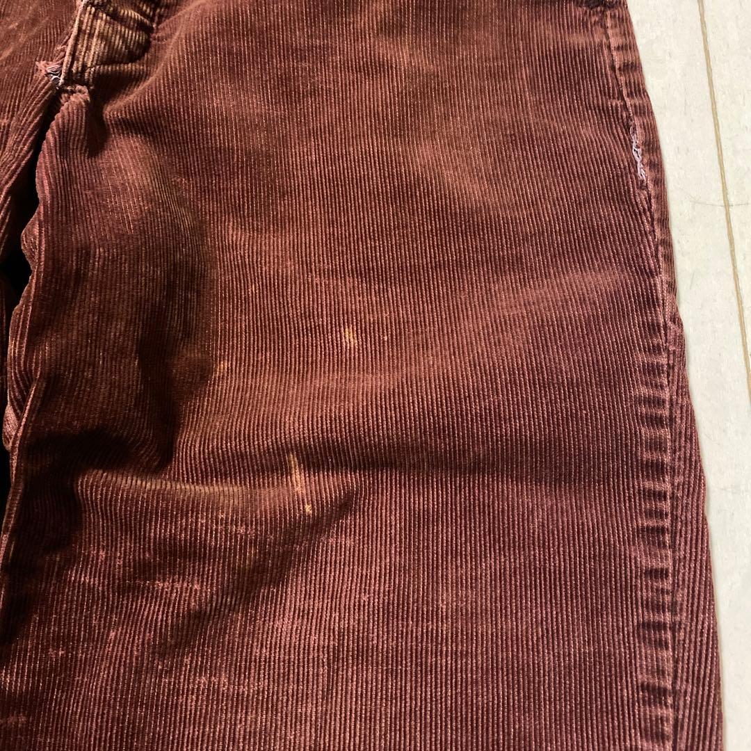 j*3様 dickies アルミジップ　 ボルドー　コーデュロイ パンツ　〜80