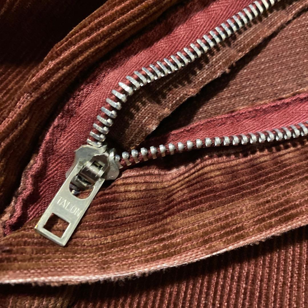 j*3様 dickies アルミジップ　 ボルドー　コーデュロイ パンツ　〜80