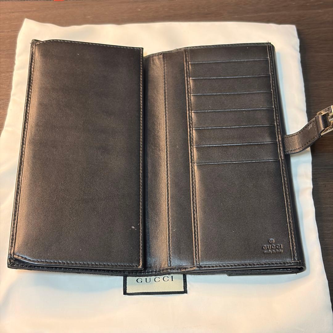 【箱・袋付き】GUCCI グッチ ジャッキー 長財布 シマ