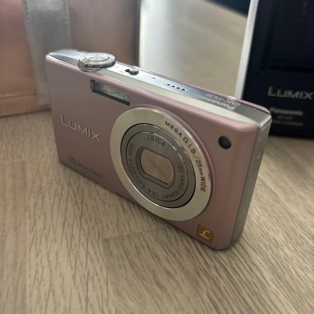 パナソニック　LUMlX DMC-FX35 ピンク デジカメ　動確済　美品　人気