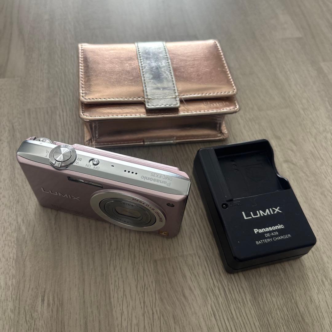 パナソニック　LUMlX DMC-FX35 ピンク デジカメ　動確済　美品　人気