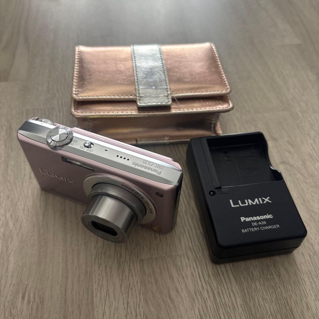 パナソニック　LUMlX DMC-FX35 ピンク デジカメ　動確済　美品　人気