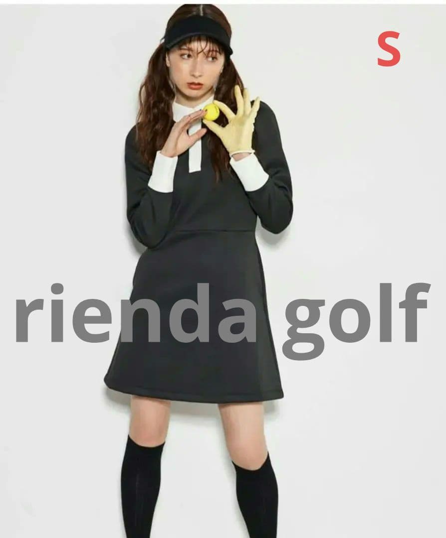 リエンダゴルフ♡パフスリーブ♡長袖/ワンピース♡S　ゴルフ/スポーツ