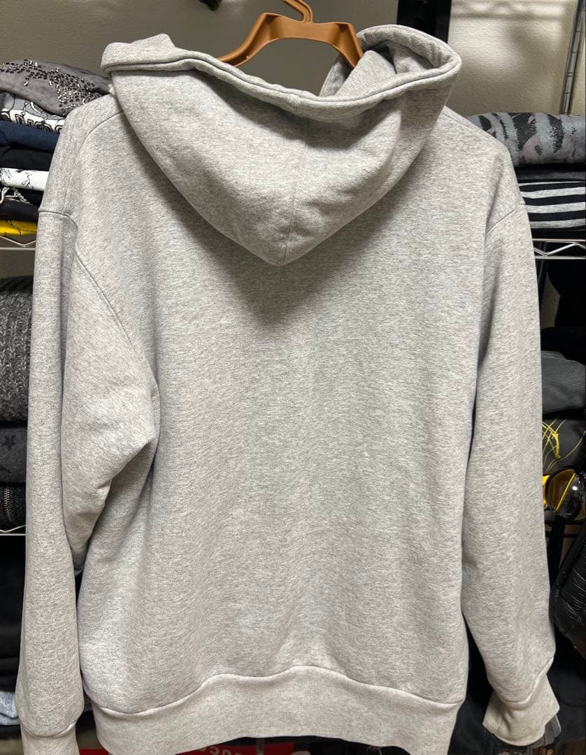 supreme アーチロゴ　パーカー　グレー