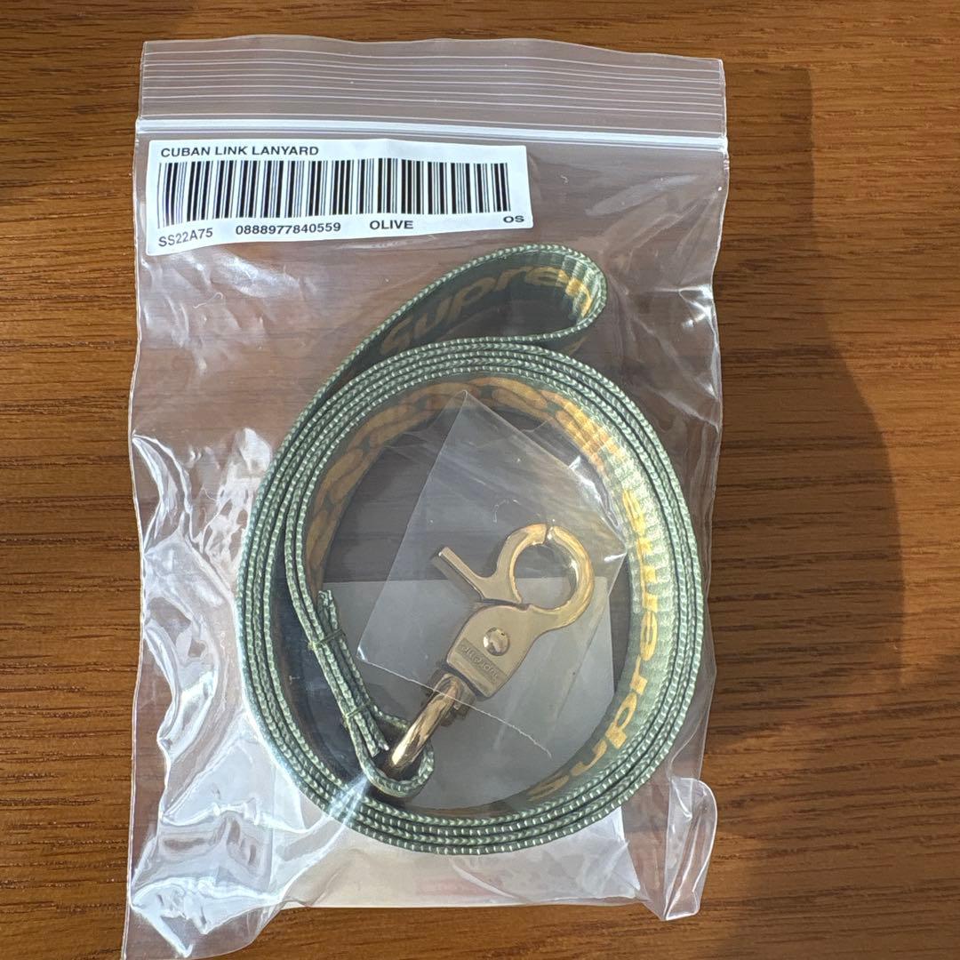 Supreme Cuban Links Lanyard Oliveカラー 新品