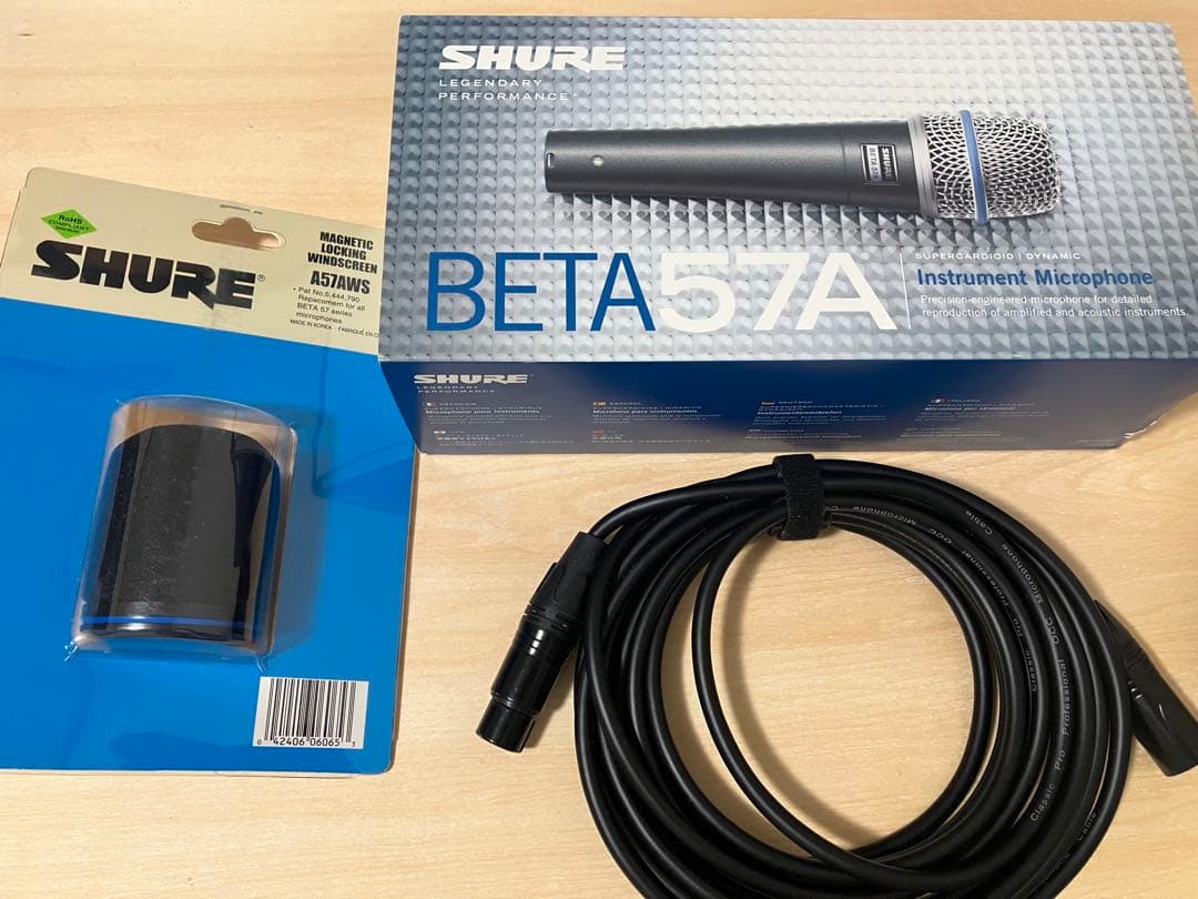 SHURE BETA57A ＋ A57AWS + HMX050【中古品】