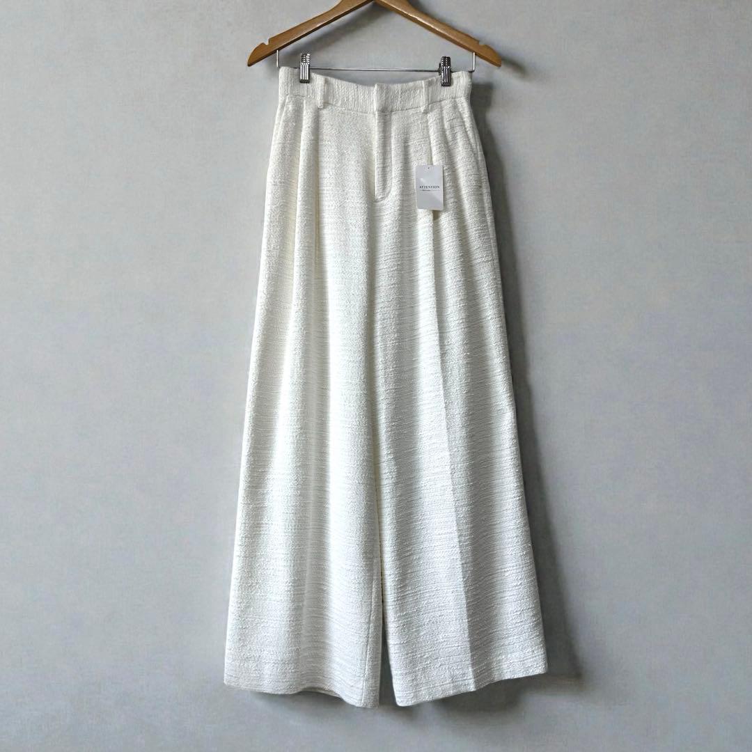 【お値下げ】新品 ドゥーズィエムクラス 23ss ツイード ワイドパンツ