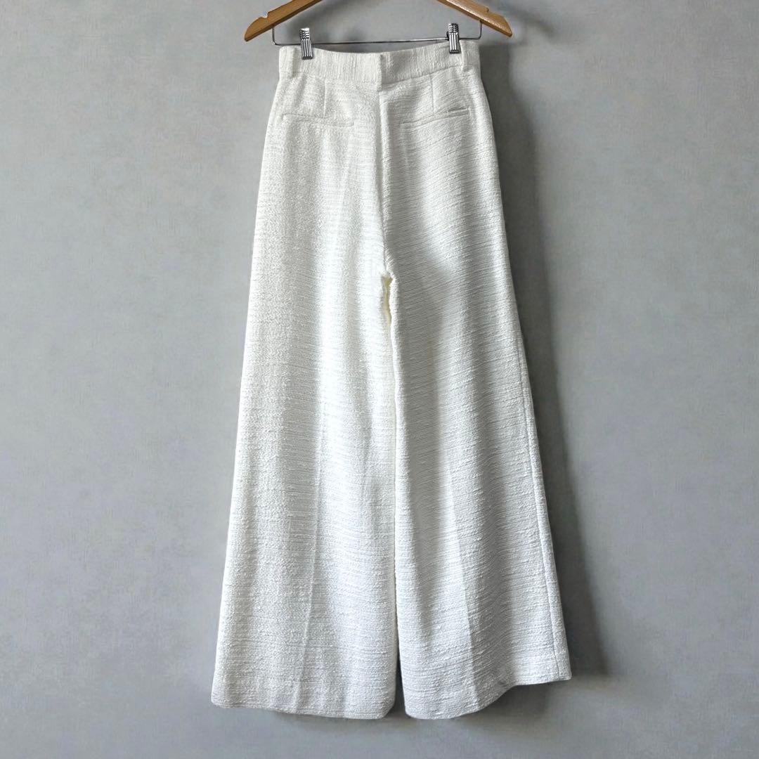 【お値下げ】新品 ドゥーズィエムクラス 23ss ツイード ワイドパンツ