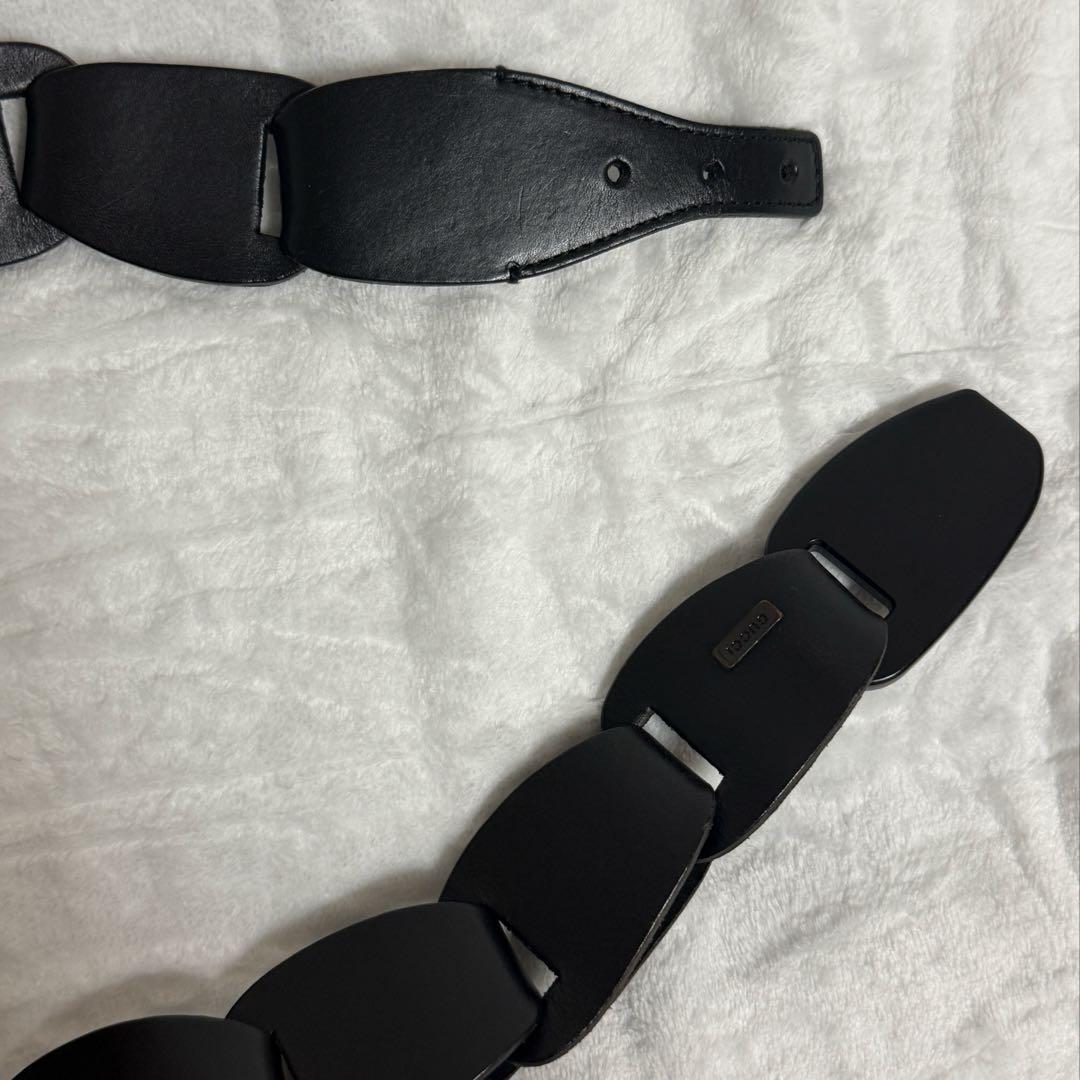 専用★GUCCI★ベルト★レザー★黒茶色系★美品★希少品