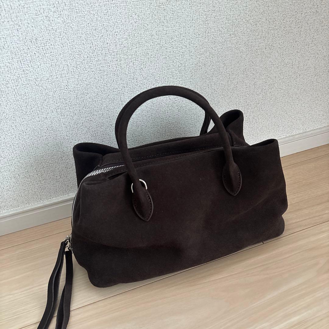 バッグ A.subjjject Suede Boston square bag S