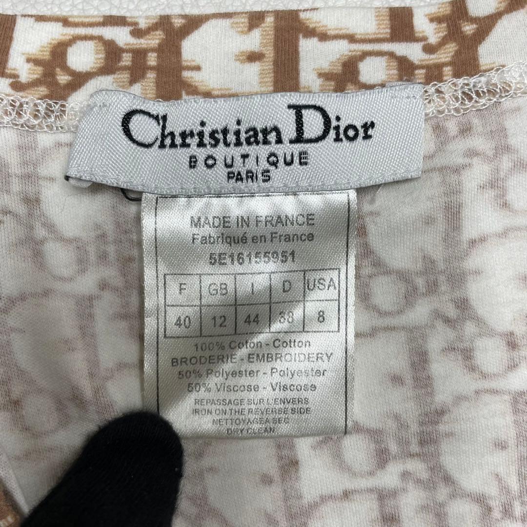 Christian Dior ディオール トロッター 花柄刺繍 Tシャツ