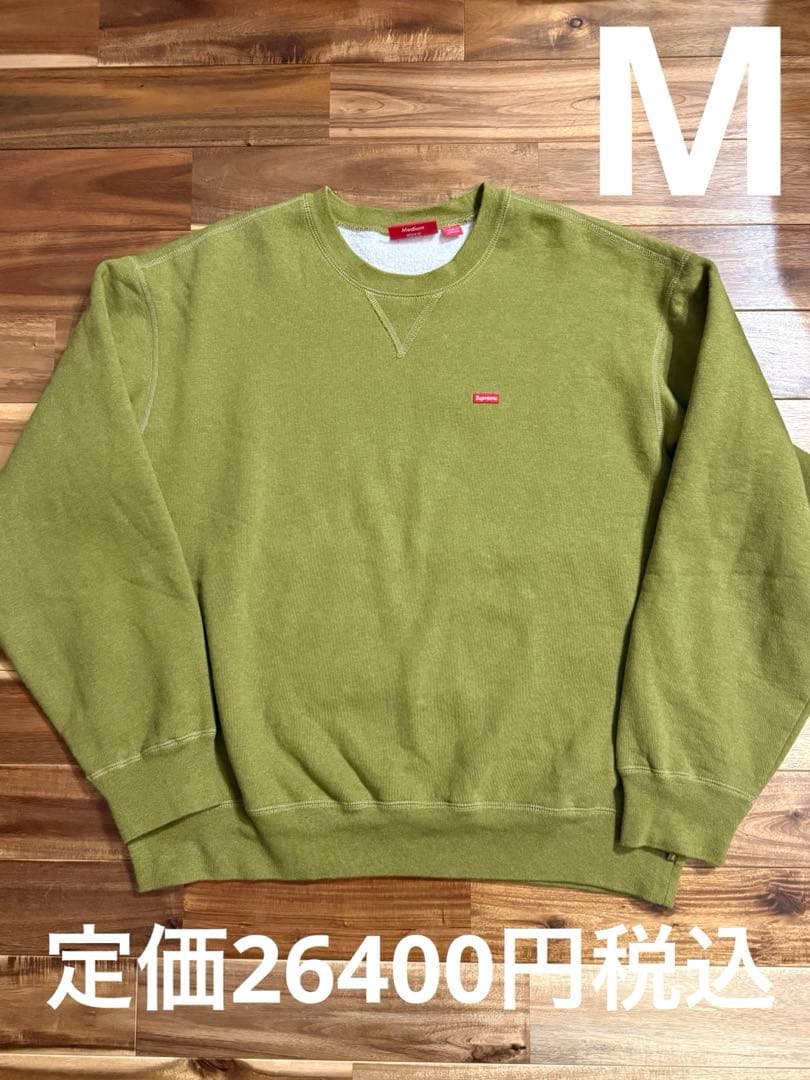 トップス Supreme Small Box Crewneck Heather Olive