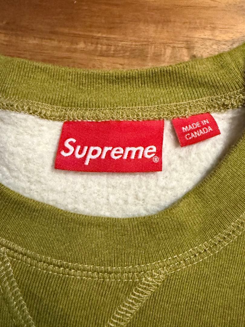 トップス Supreme Small Box Crewneck Heather Olive