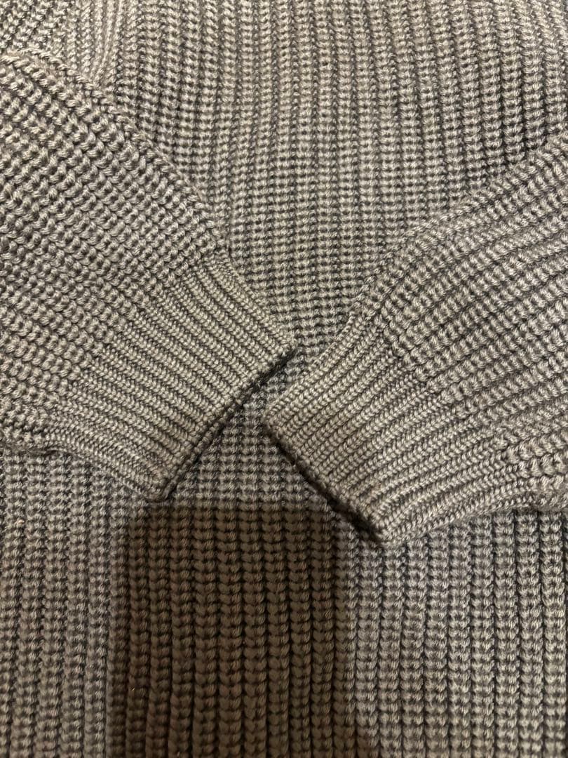 BATONER ブルークルーネックニット メンズ