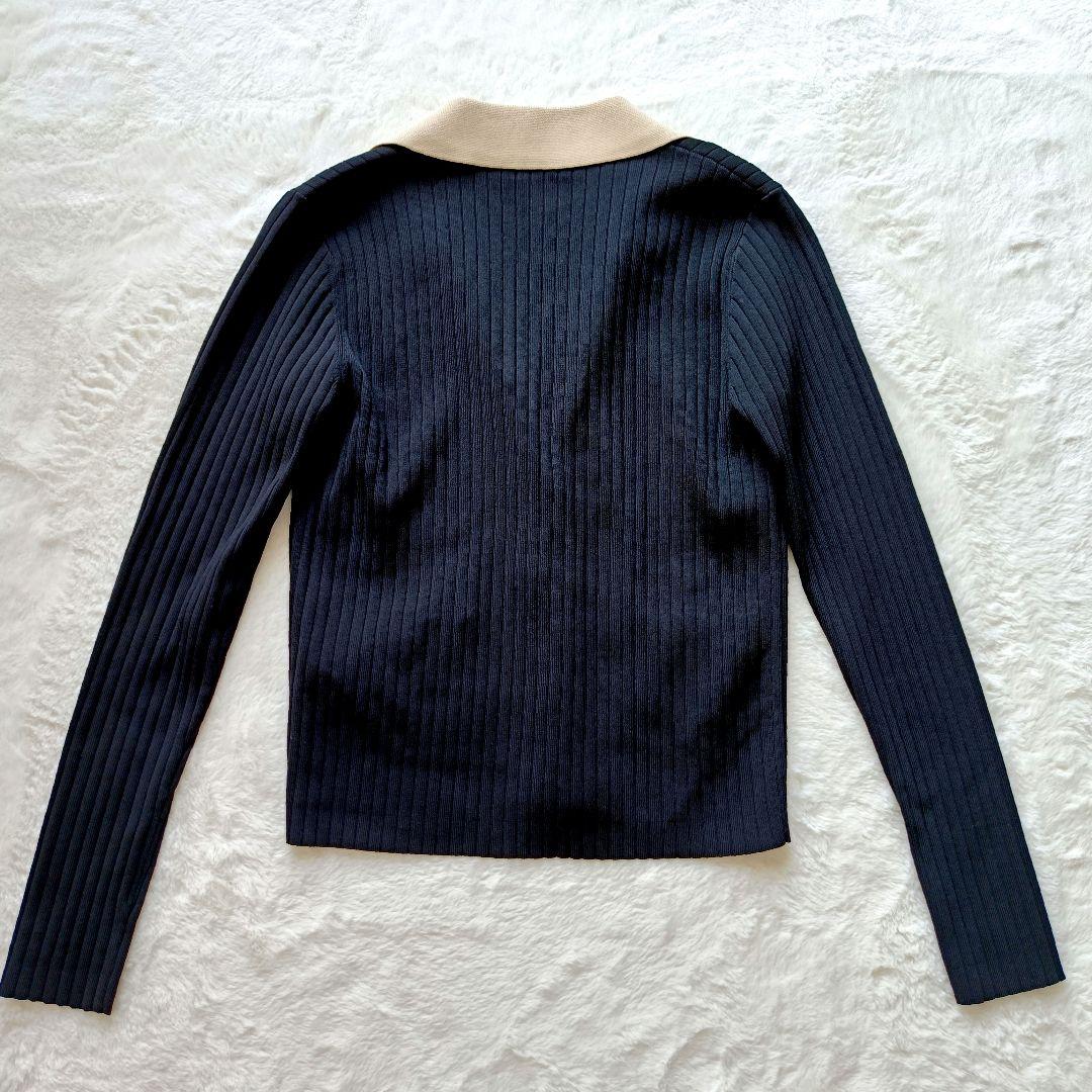 Sandro　ニットジャケット　ダブル　ブラック　ニットカーディガン