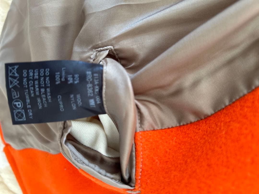 ✨極美品✨ORCIVAL オーシバルフード付きオレンジウールコート