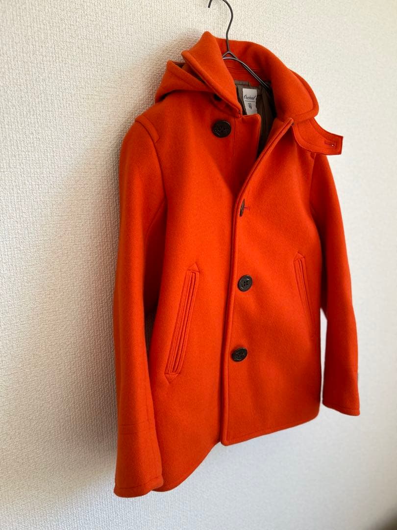 ✨極美品✨ORCIVAL オーシバルフード付きオレンジウールコート