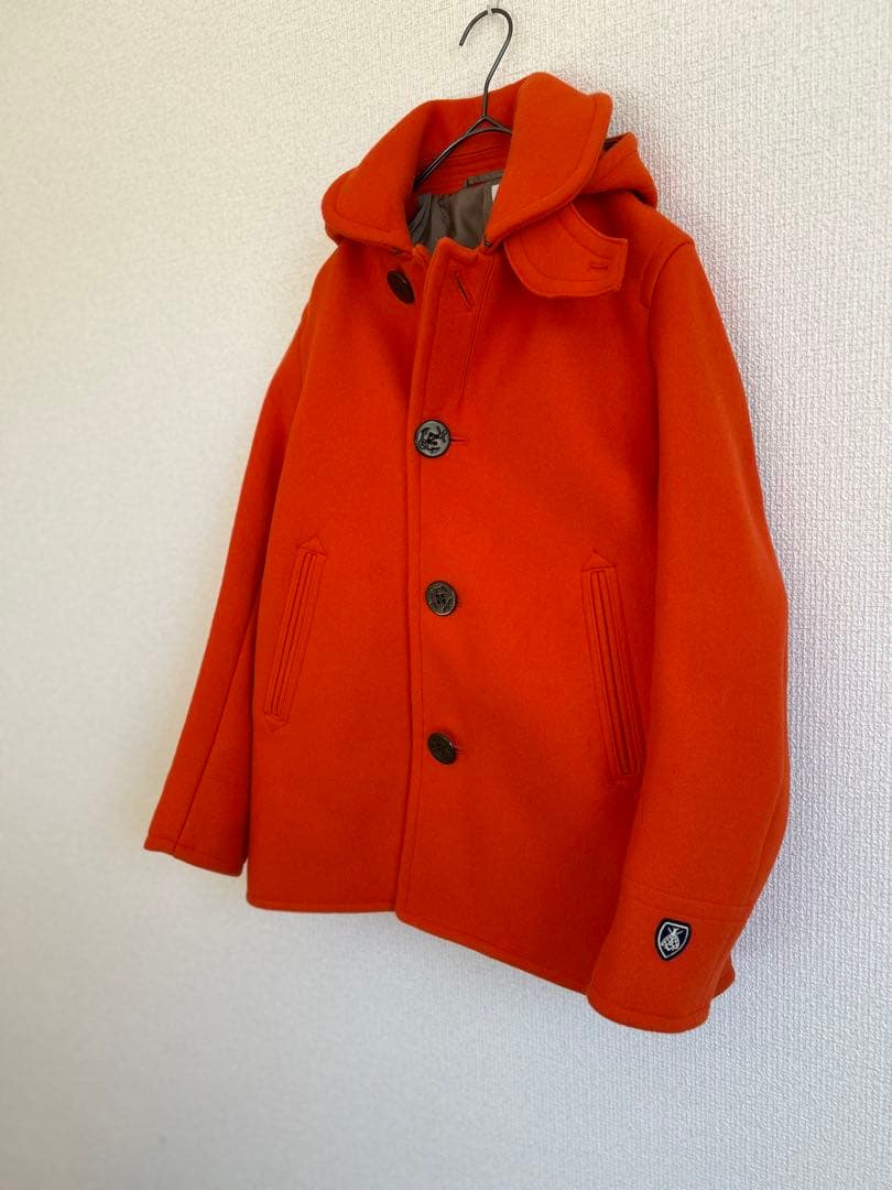 ✨極美品✨ORCIVAL オーシバルフード付きオレンジウールコート
