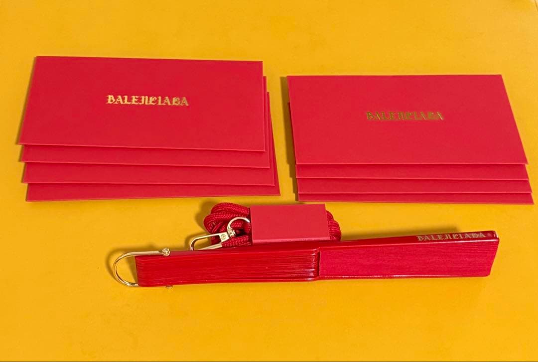 BALENCIAGA ギフトボックス バレンシアガ 扇子 ひも 縄 祝儀袋