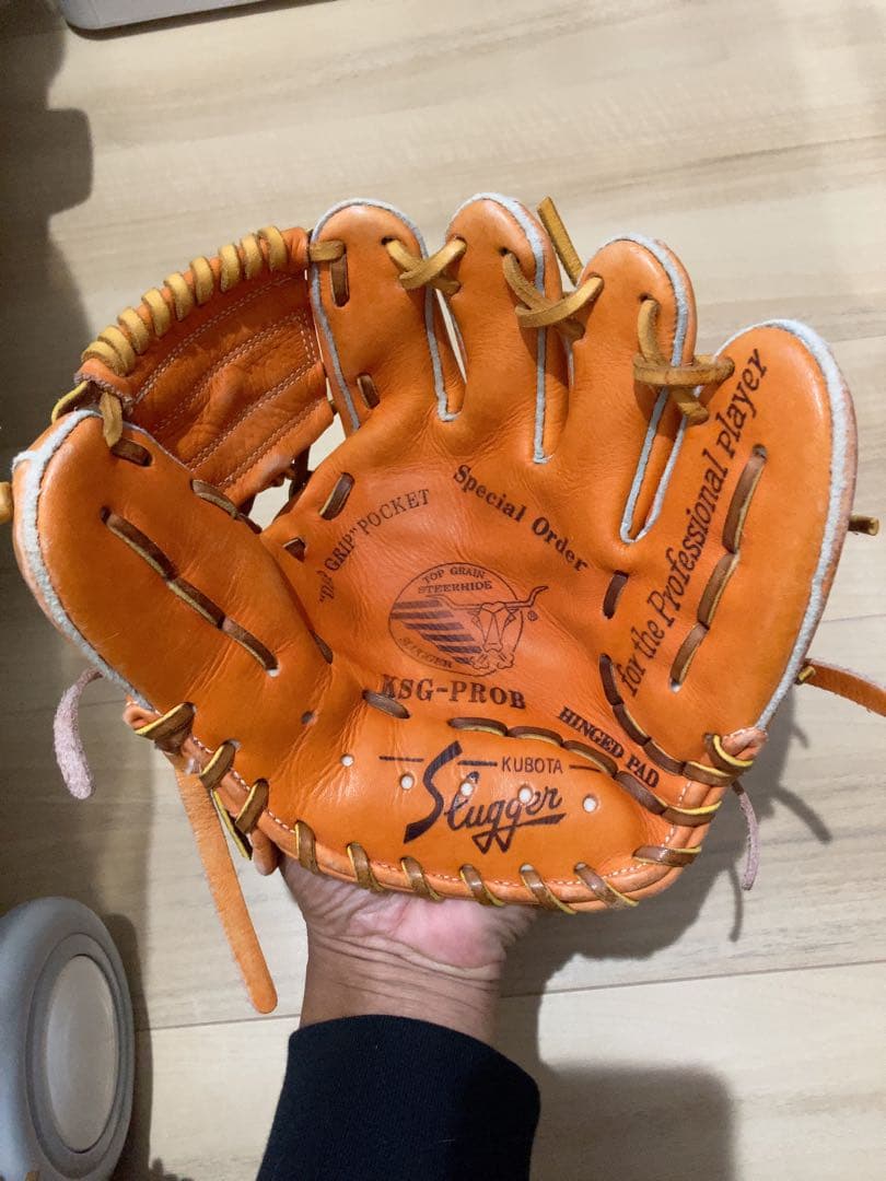 冬トレ応援アイテム！ スラッガー SG-PRO オレンジ グローブ