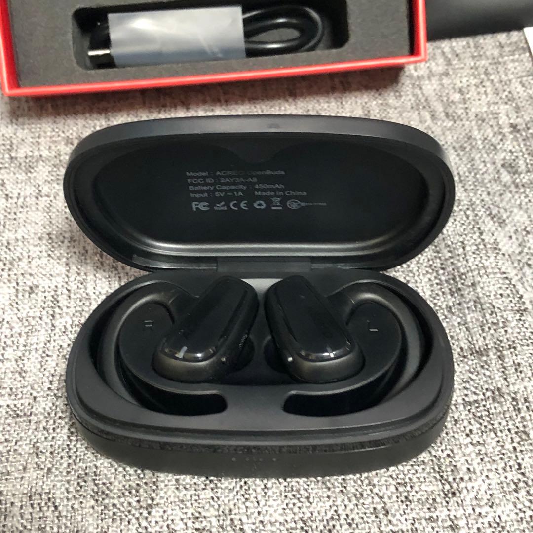 ACREO ワイヤレスイヤホン Bluetooth イヤホン 防水 ブラック 黒