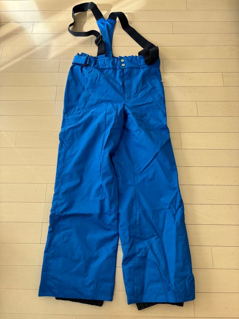 DESCENTE スキーウェアセット 蛍光イエロー/青