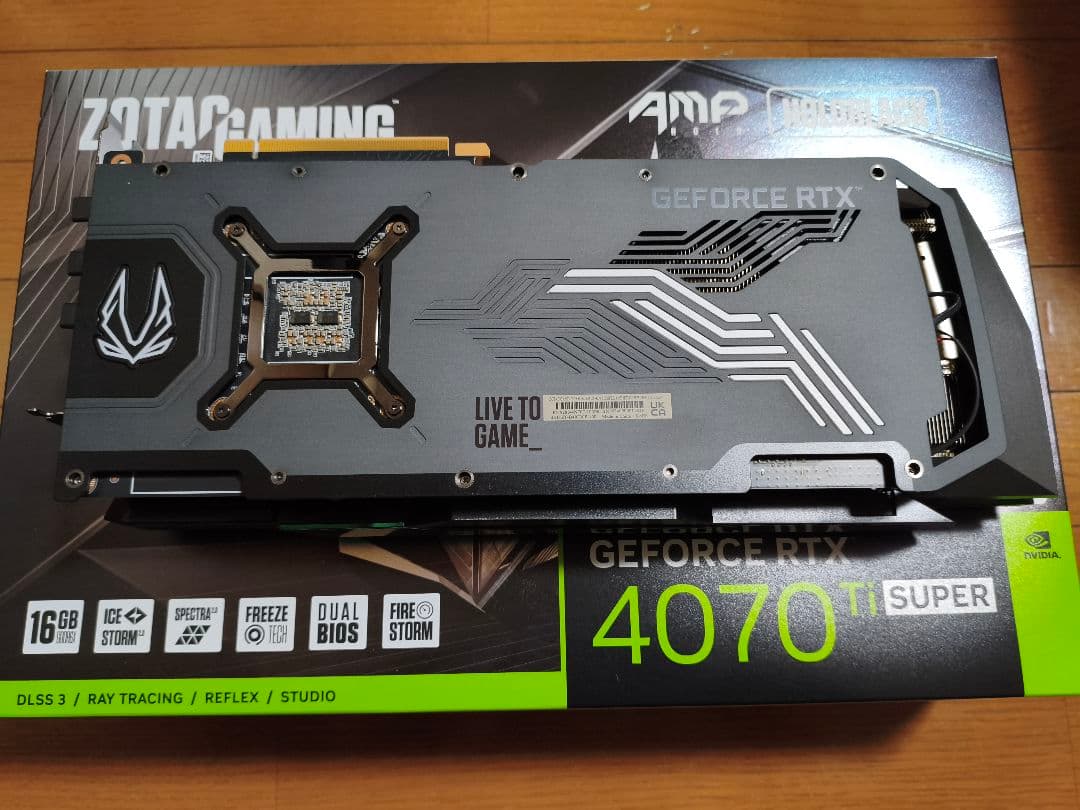 ZOTAC GeForce RTX 4070 Ti Super 16GB 美品