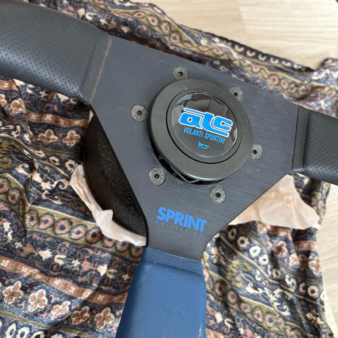 atc ステアリング　スプリント　S14 日産　ニッサン　ボス付き　ブルー