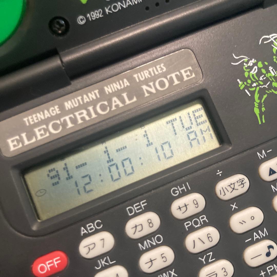 ミュータントタートルズ　電子手帳　LSI 動作品　箱、取説付き　平成レトロ