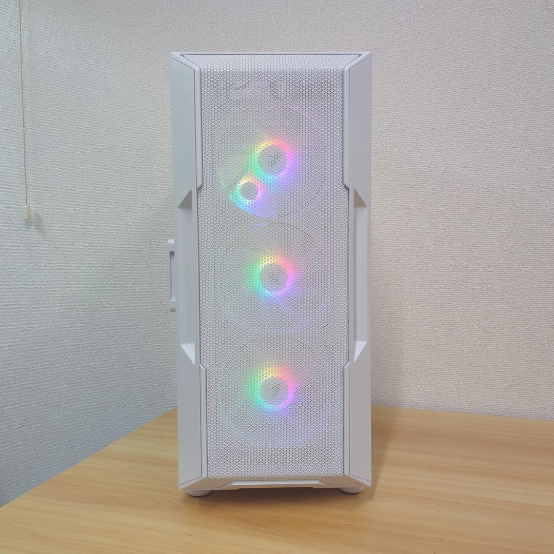 [TITANIUM].白い光る✨ゲーミングPC✨フルセット✨RTX4070