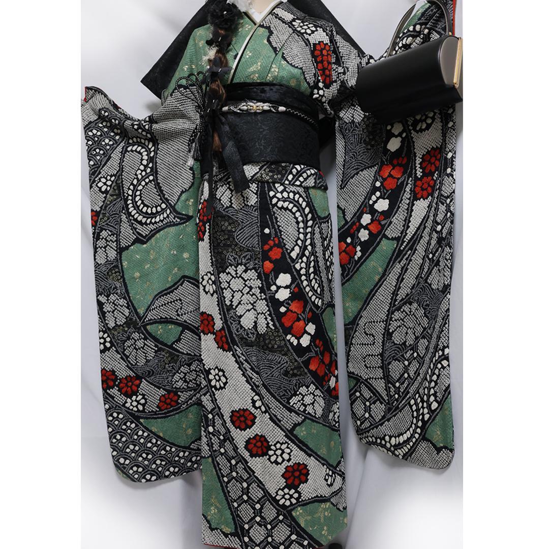 希少色！絞り◆ 振袖セット159cm ◆フルセットｃK92