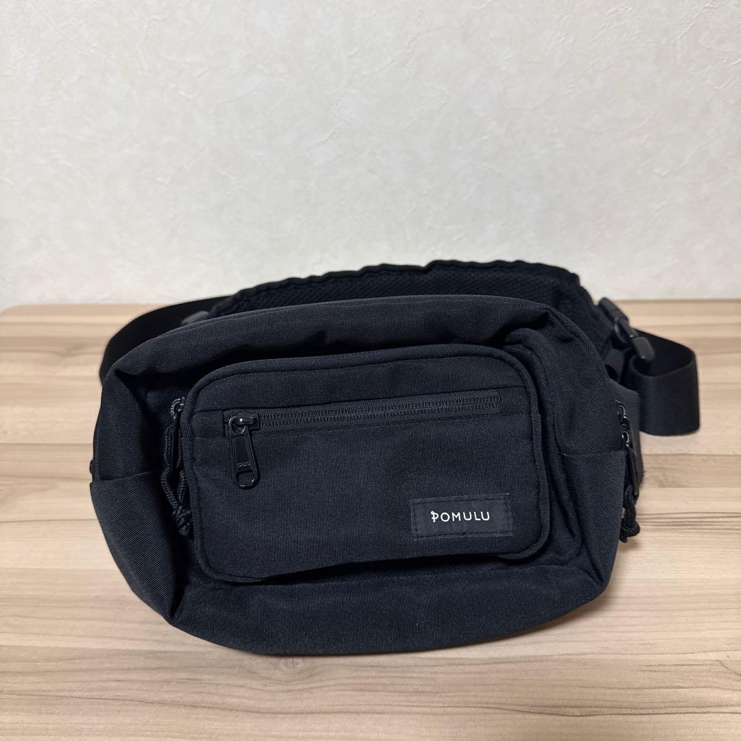 美品【POMULU (ポムル)】2WAYヒップシート （黒）