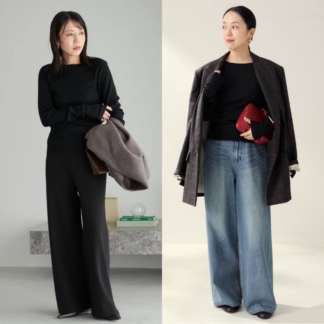 新品　Plage super100s Jersey boat/N プルオーバー