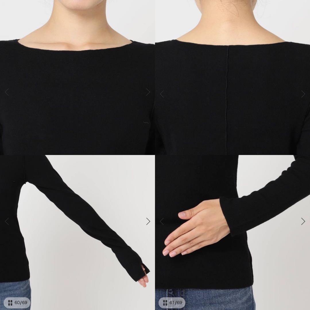 新品　Plage super100s Jersey boat/N プルオーバー