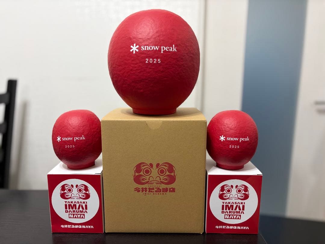 スノーピーク  peak 2025 雪峰だるまセット 大1個中2個