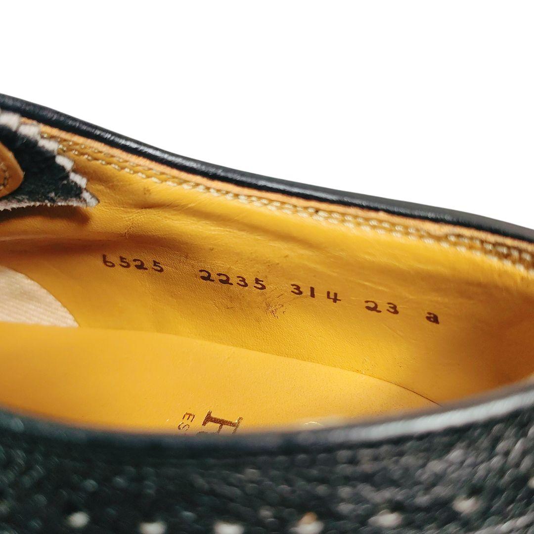 REGAL リーガル レースアップシューズ ウィングチップ シボ革 ブラック