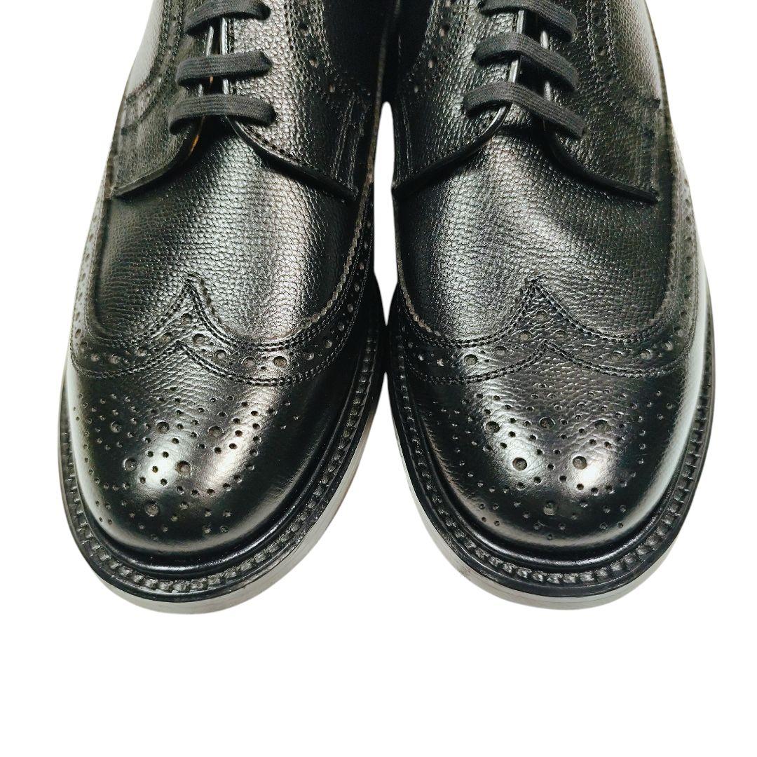 REGAL リーガル レースアップシューズ ウィングチップ シボ革 ブラック